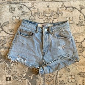 Brandy Melville Ripped Jean Shorts
